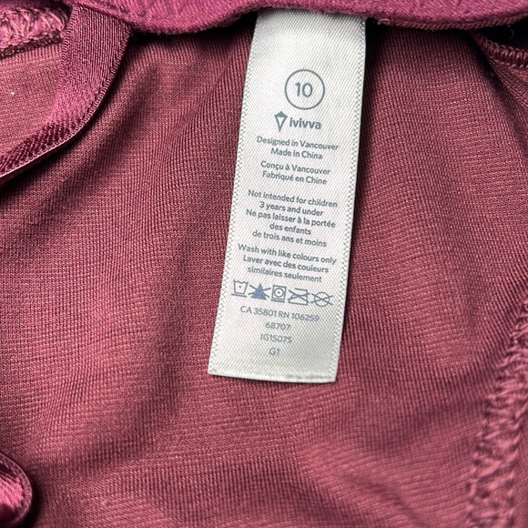 Ivivva Bodysuit Girls Size 10 Dance Gymnastics Dance Stretch Soft Lululemon Kids - Picture 7 of 10